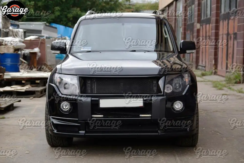 Решетка радиатора с сеткой для Mitsubishi Pajero 4 2006 2015 аксессуары из АБС пластика