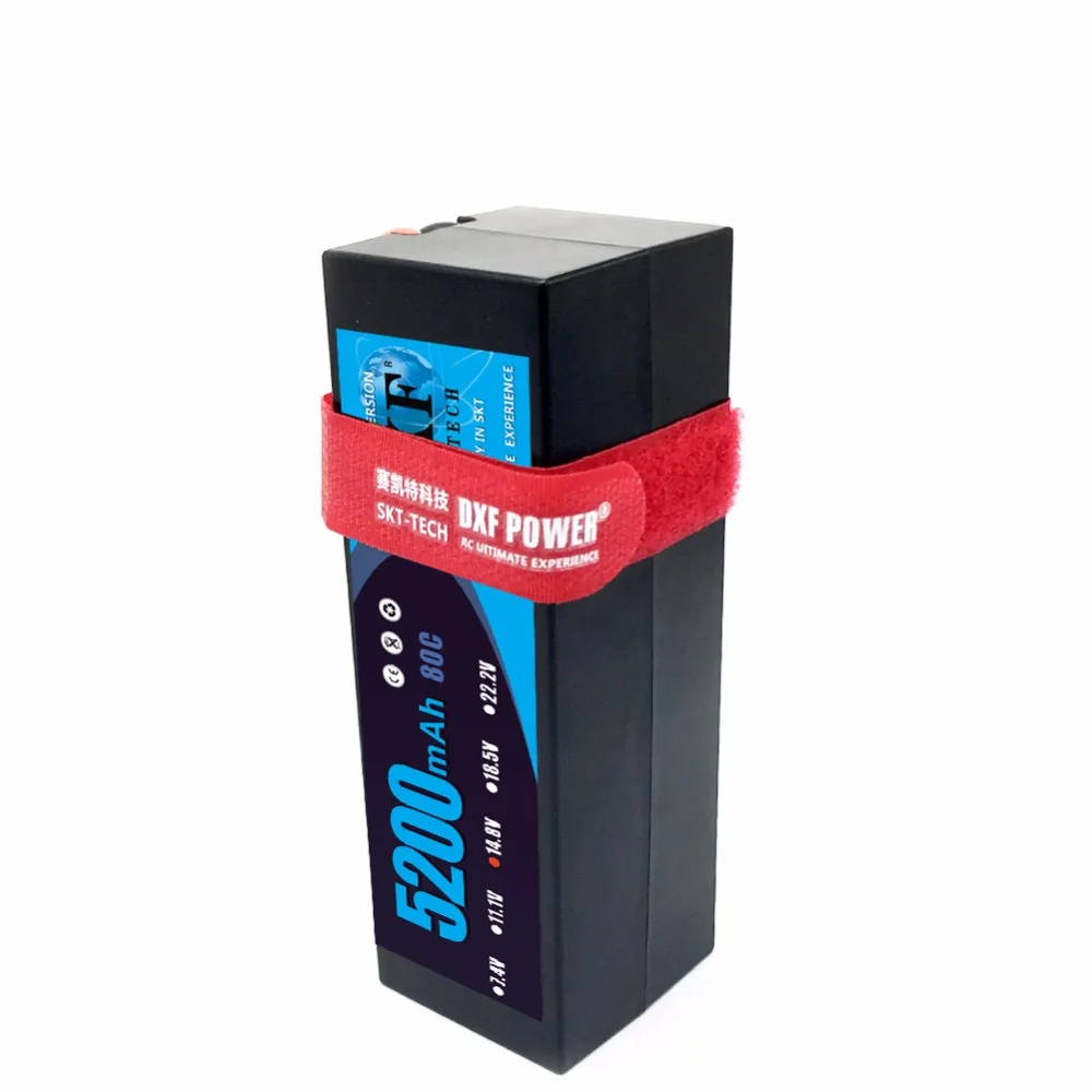 Аккумулятор DXF Lipo 4s 14 8 в 5200 мАч 80C MAX 160C Жесткий Чехол для 1:8 1:10 радиоуправляемого