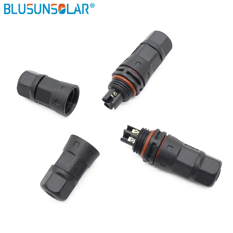 M15 Straight connector I Type Waterproof Connector Screw Lock Electrical Wire Adapter Cable Industrial plug 2Pin 3Pin | Обустройство