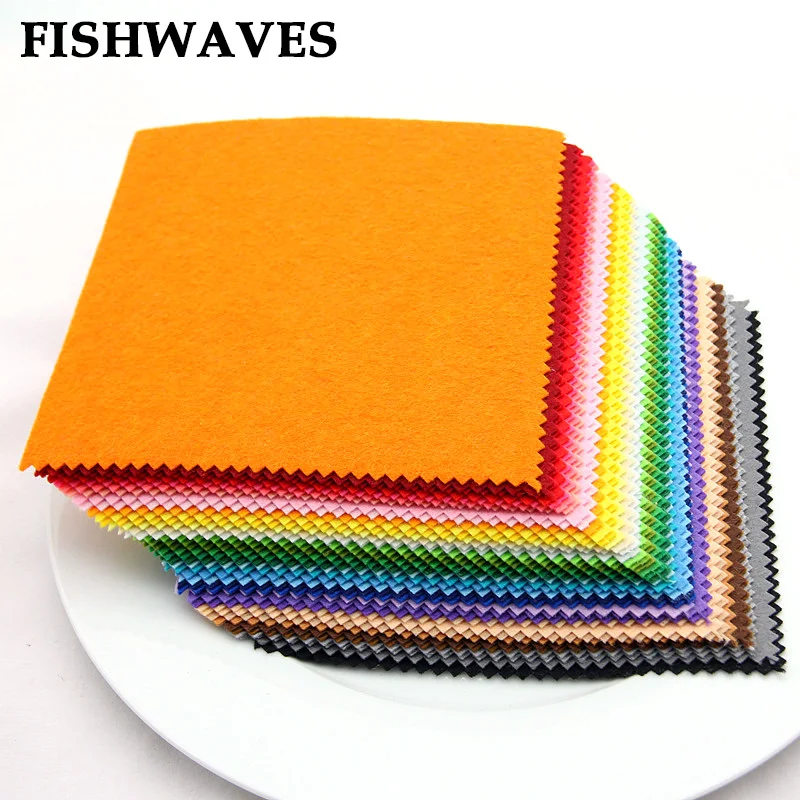 FISHWAVES 15*15 см 41 шт. волнистый узор разноцветный Войлок Diy войлок для рукоделия