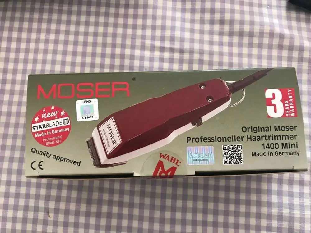 MOSER 1411 0050 Мини Профессиональный проводный триммер для волос 0 1 мм ** сделано в