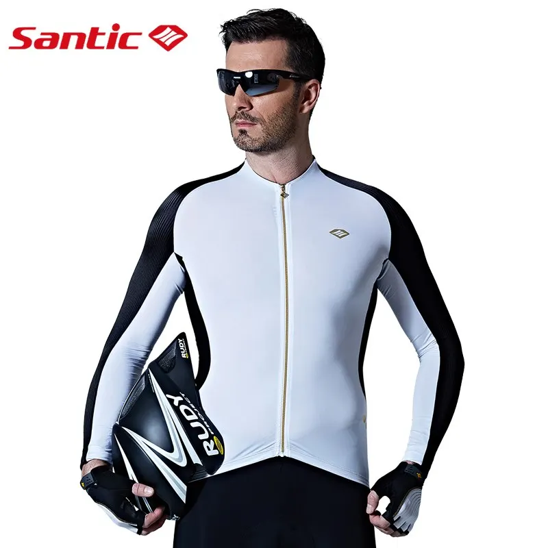 

Santic spexcel мужские майки для велоспорта с длинным рукавом, экстремальная посадка, анти-пот, дорожный велосипед, MTB, Велоспорт Джерси, одежда для...