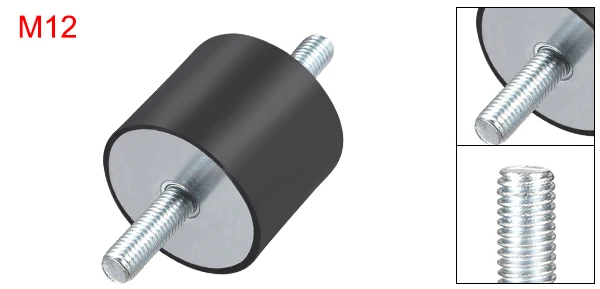 Size 4 UXCELL резиновые вибрационные крепления M10/12 мужской женский D50xH20/D60xH35/D60xH50/резиновый амортизатор крепление амортизатор с шпильками 1 шт - Диаметр: Size 4