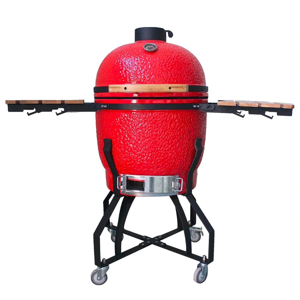 21 дюймов Pro-Series Kamado гриль напольный кухонный керамический портативный уголь гриль и барбекю Kamado NO.AU-21PR