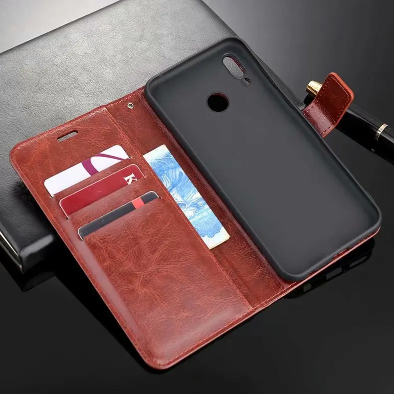 Чехол для Huawei P Smart Plus Роскошный кожаный флип кошелек чехол на + задняя крышка