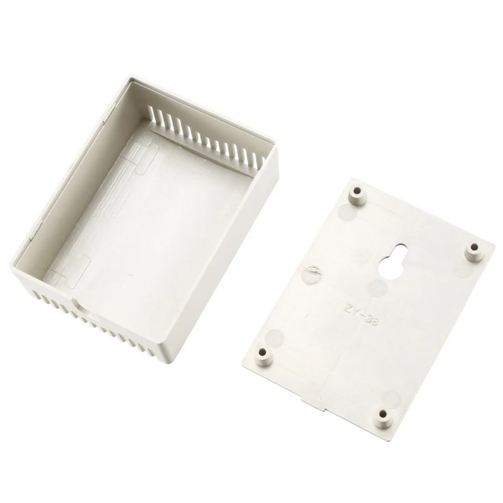 Uxcell 1 шт. 75x55x28 мм ABS Электронный DIY сигнализация распределительная коробка корпус Чехол Off White для сигнала шасси