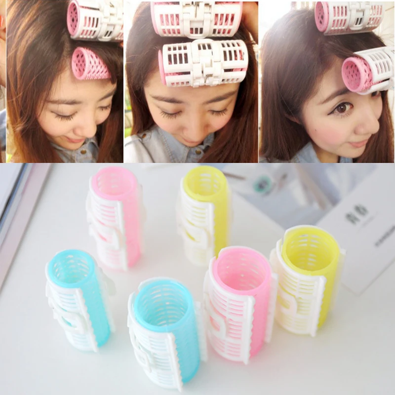 

3pcs/set-Korean Version Of Woman Plate Hair Set Pear Head Curler Big And Small Cylinder Plastic Hair Roll Hair Accessories