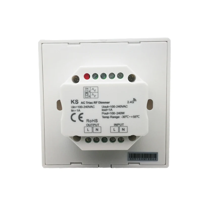 Led Triac диммер 220V настенное крепление ЕС Тип поворотный Панель ведущих края