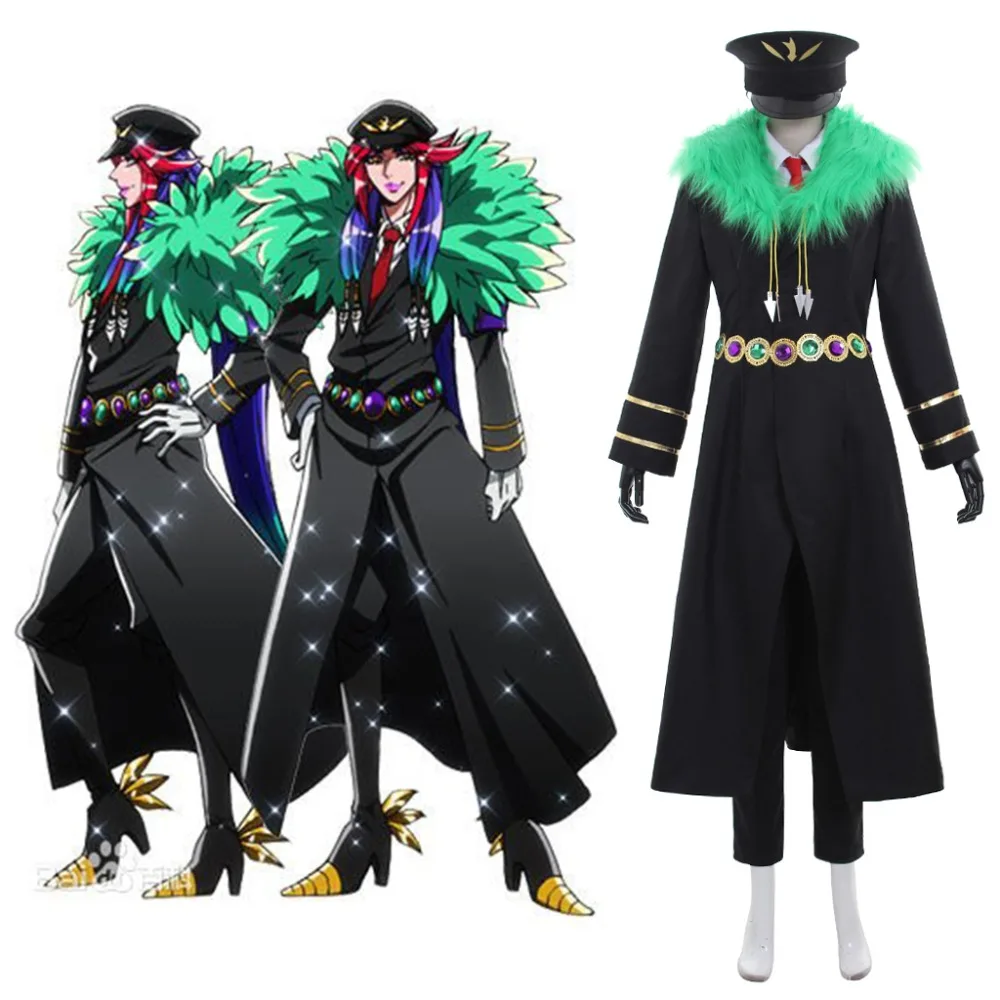 Мужской костюм для косплея аниме Detentionhouse Nanbaka Kiji Mitsuba черная куртка Хэллоуина