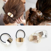 1pc fashion sexy women lady leaf hair band rope headband elastic ponytail holder party vacation hairband hair accessories