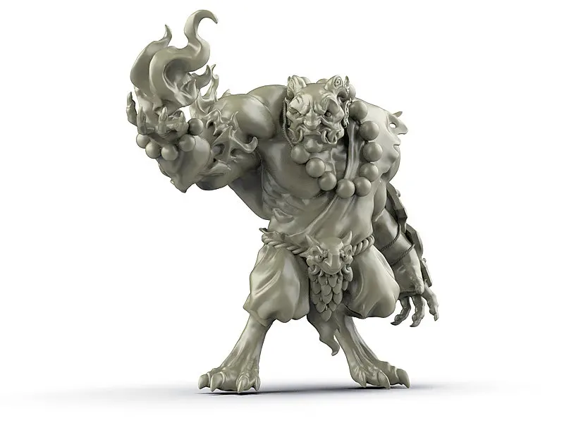 [Loong Way Miniatures] Durgin краска Forge Ikari of Fire 54 мм Смола миниатюрная|Аксессуары для