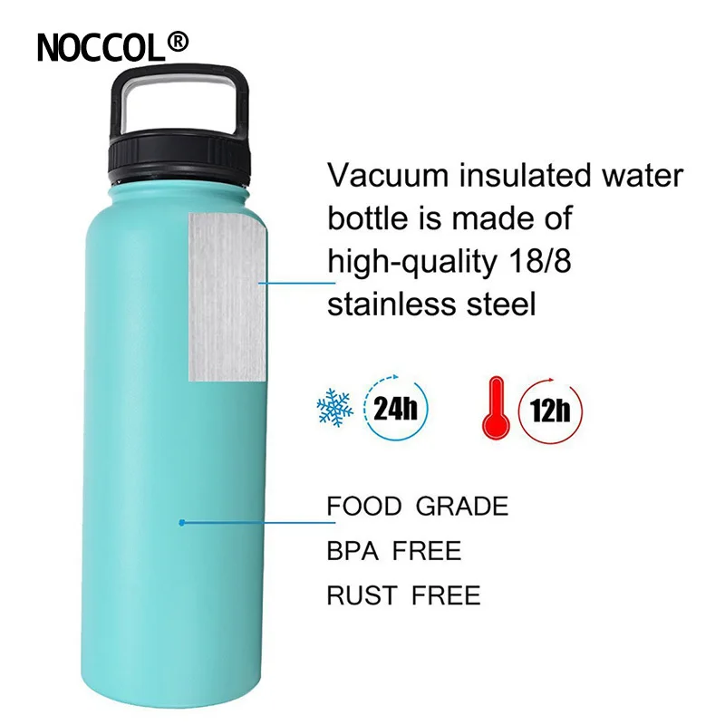 NOCCOL бутылка для воды спорта на открытом воздухе чайник из нержавеющей стали с