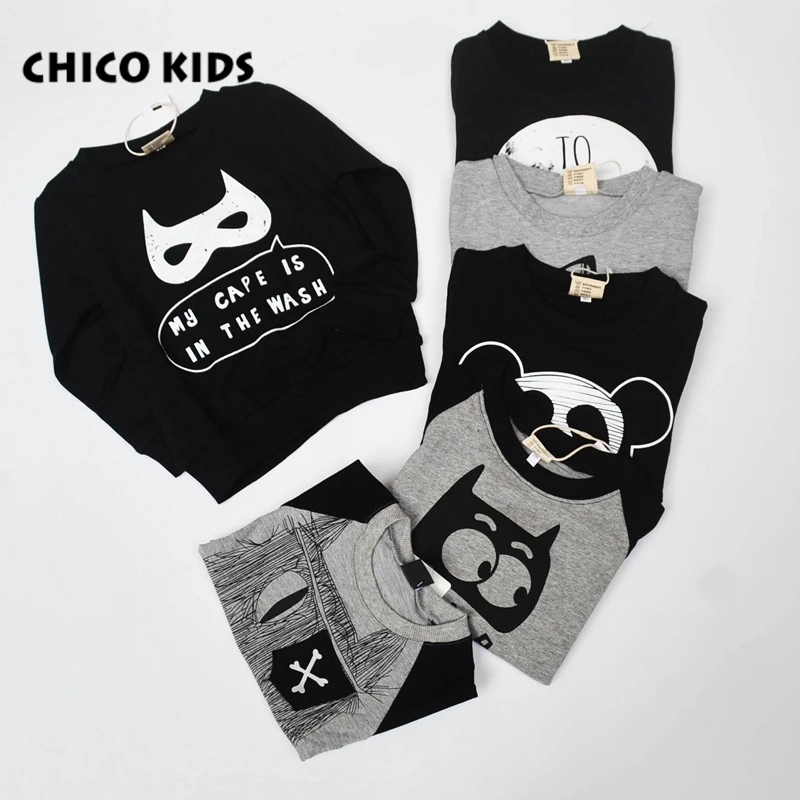 17 новых детских футболок с длинными рукавами для мальчиков и девочек летучая