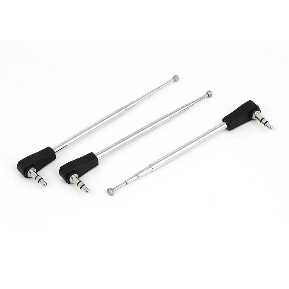 UXCELL Product Name 3Pcs 8&quot 20Cm Long 4 Sections 3.5Mm Male Plug Am Fm Radio Telescopic Antenna Aerial antenna | telescopic