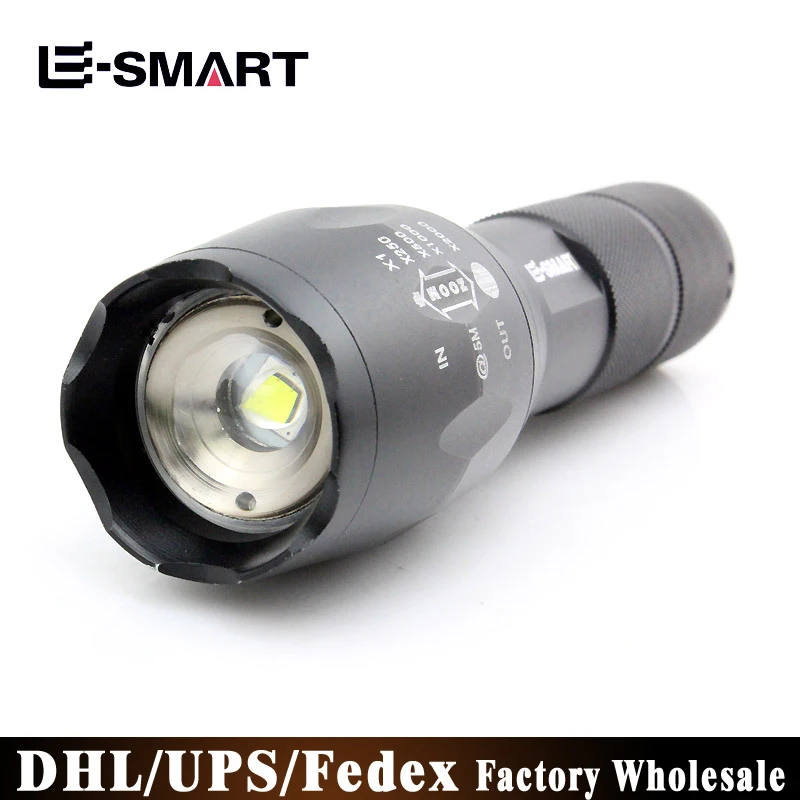 

Free DHL Fedex 20pcs/lot Wild Ride Flashlight Glare Import long-range Zoom Rechargeable LED Lights For Fishing Searchlight