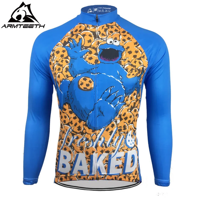 2017 дышащие с длинным рукавом Велоспорт Джерси MTB Велосипедная форма Велосипедный