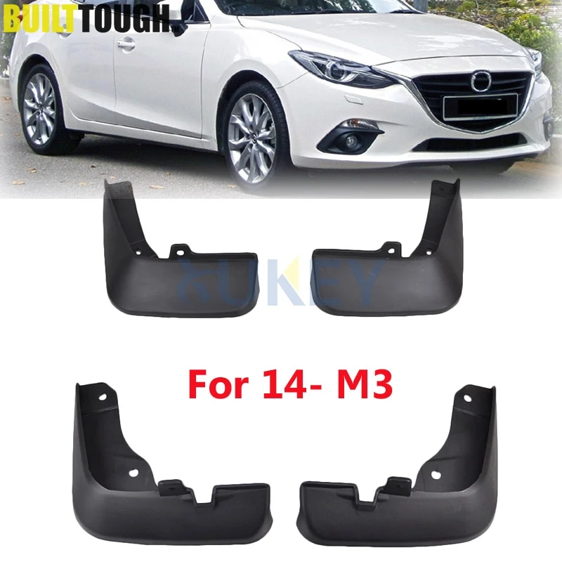 Передние и задние формованные Брызговики для Mazda 3 (BM) Axela 4-дверный седан 2014-2017