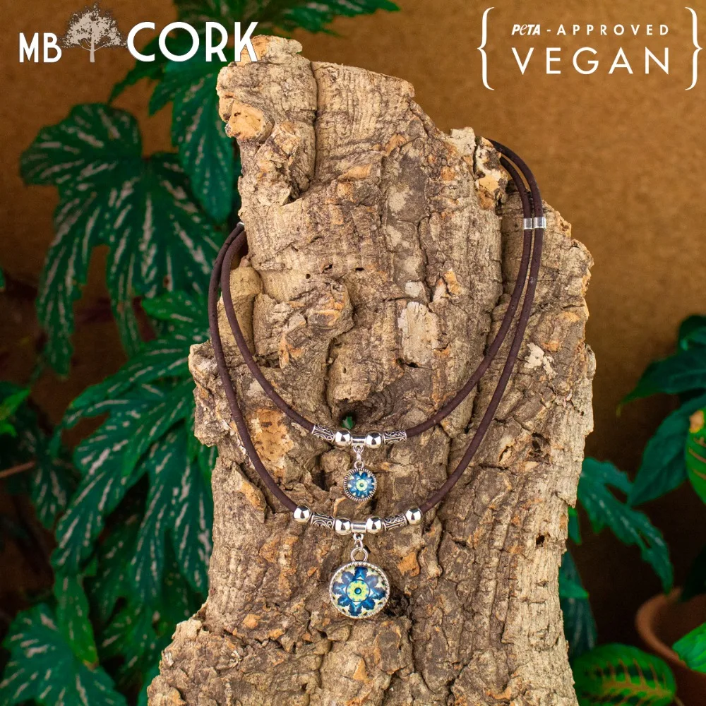 Украшения cork ожерелье из пробки коричневая пробка Традиционная Керамическая