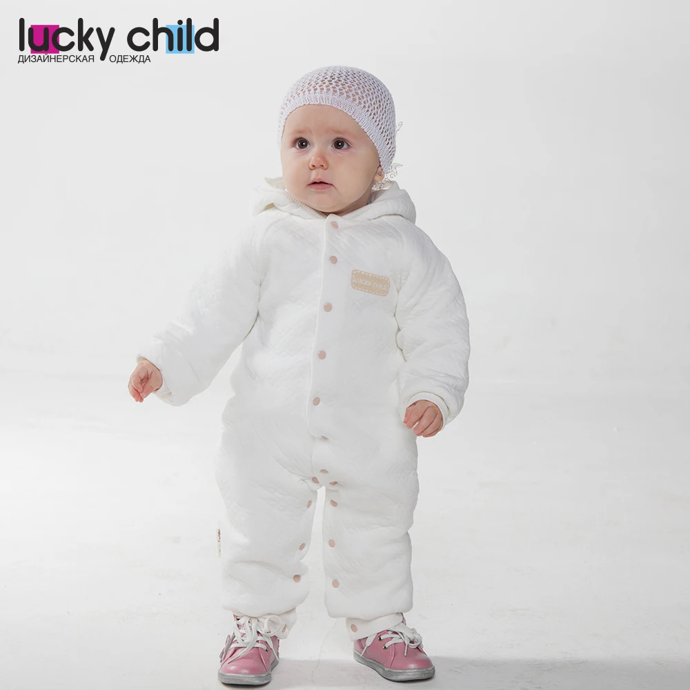 Комбинезон Lucky Child из футера на синтепоне для мальчиков и девочек [сделано в