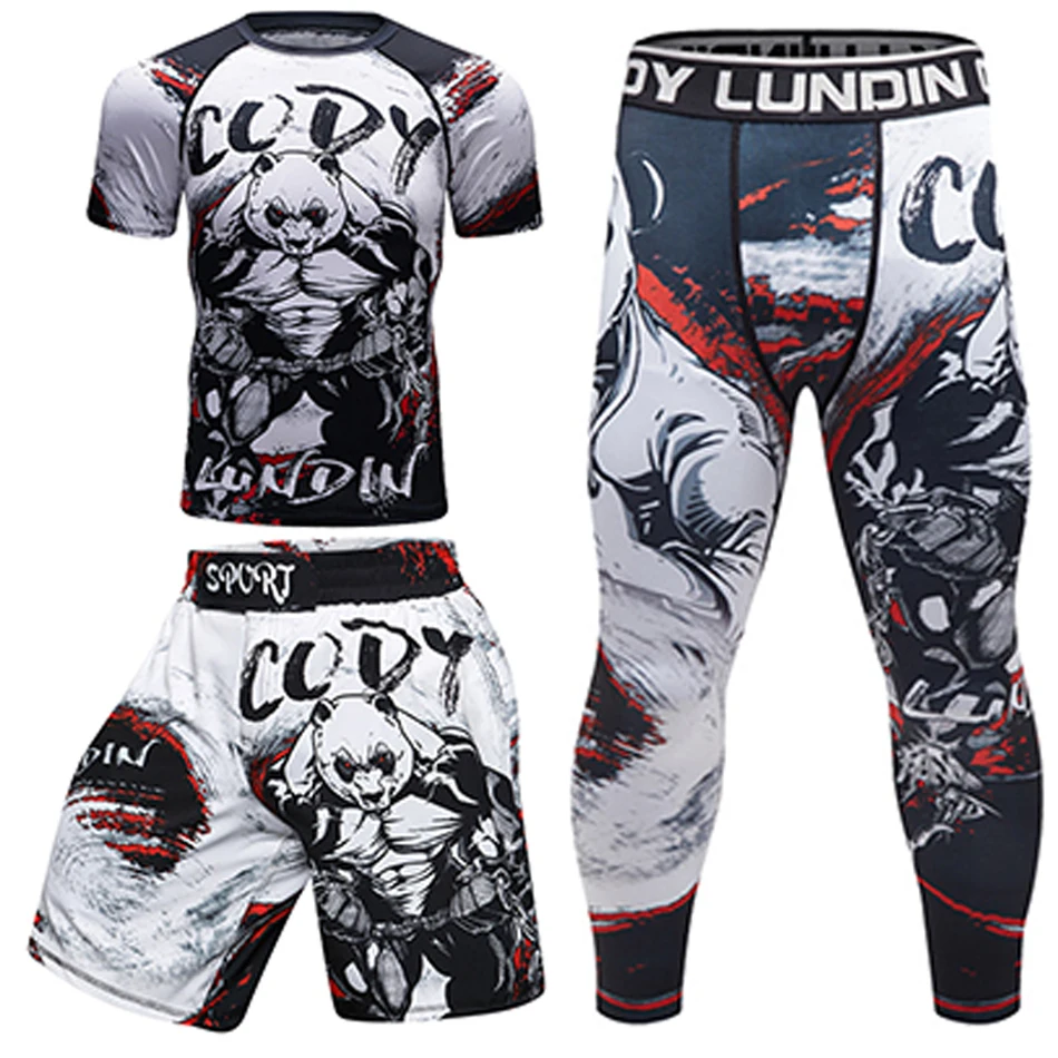 Мужские футболки Mma+ штаны для ММА бокса Муай Тай шорты Рашгард кикбоксинг наборы боксео Фитнес Спортивные костюмы тематика «Бразильское джиу-джитсу» Gi футболки