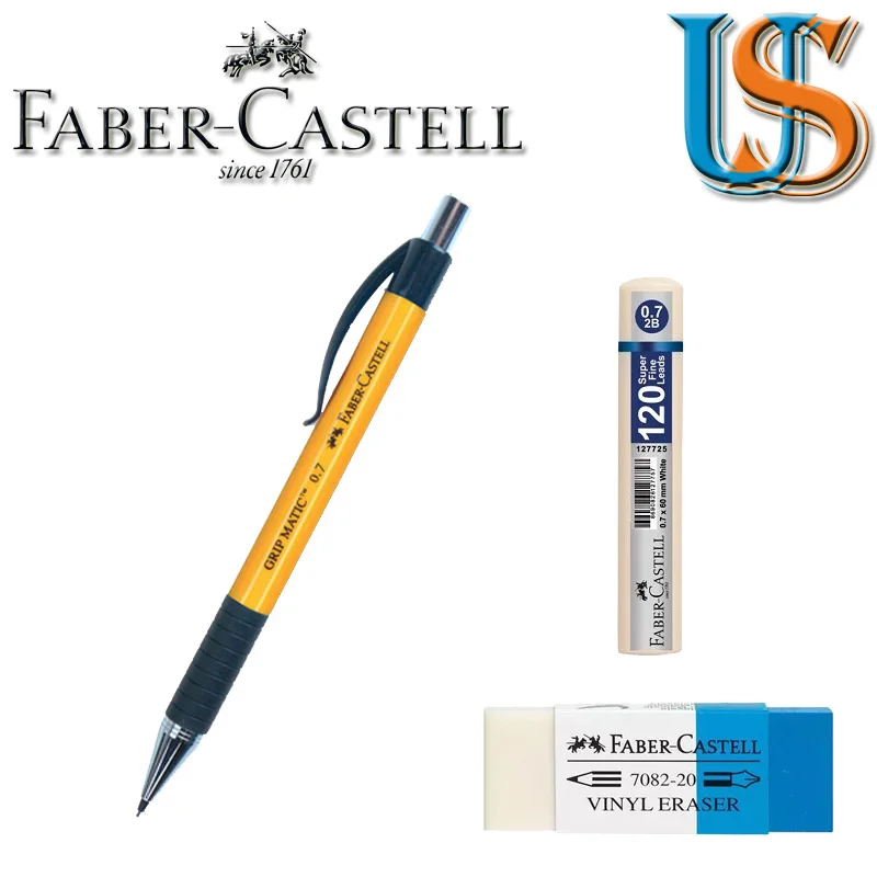 Faber Grip Matic 1319 0 7 механический карандаш + F. C. 127621 0.7X60 мм (120 шт в коробке) 188220 ластик