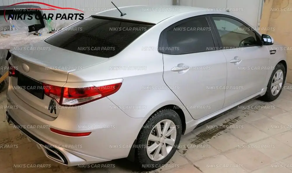 Диффузор для Kia Rio III- заднего бампера ABS пластиковый комплект кузова аэродинамическая накладка украшение автомобиля Стайлинг тюнинг