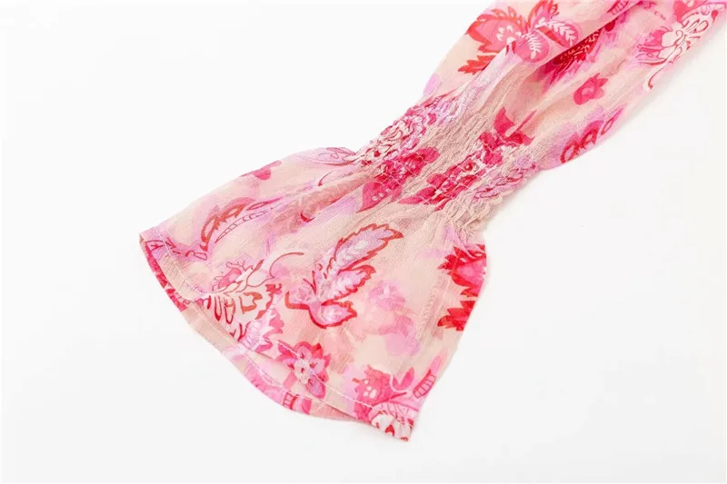 Новое поступление летний цветочный богемный Топ женский сексуальный