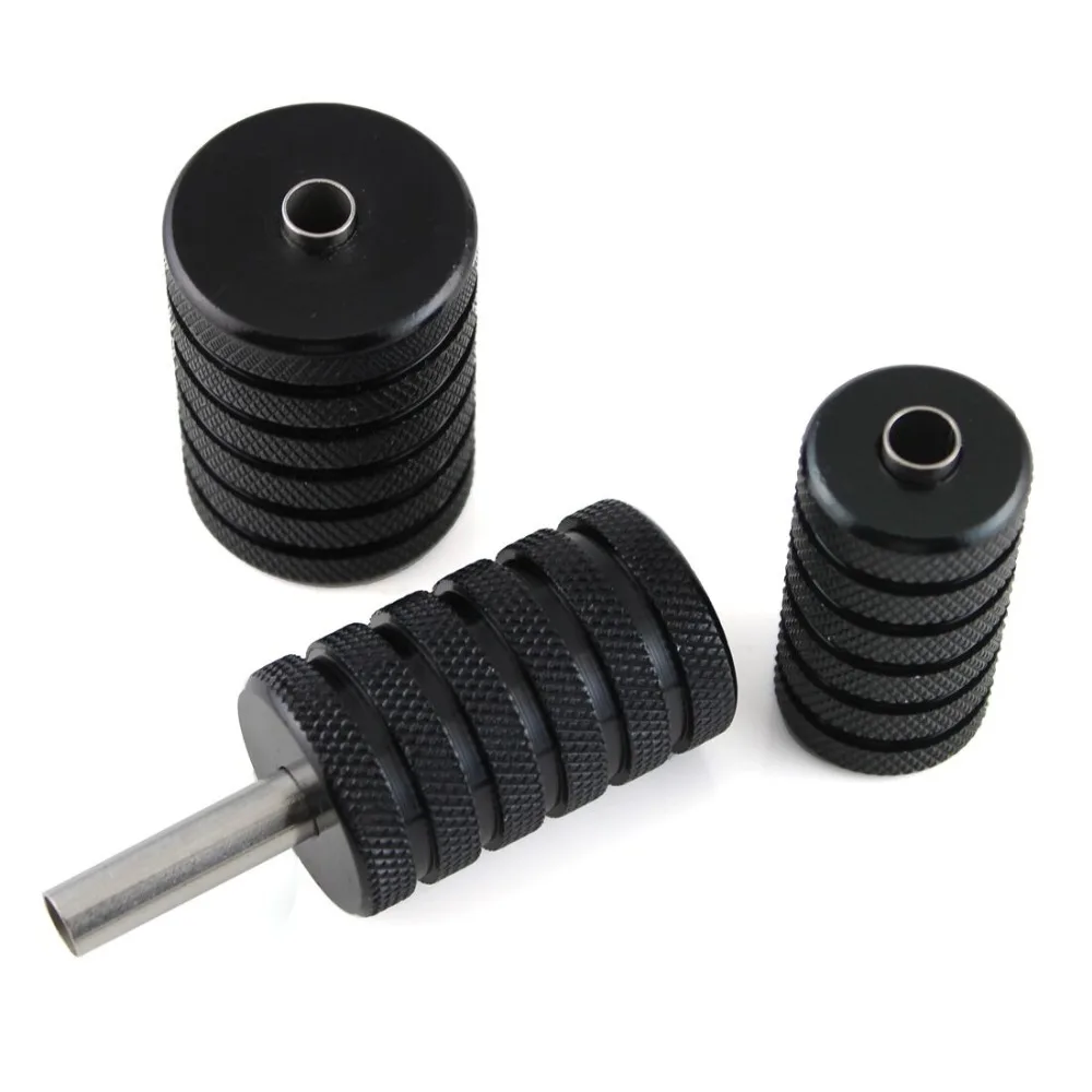 

3pcs Black Aluminum Alloy Tattoo Grip With Back Stem Set 25mm/30mm/35mm