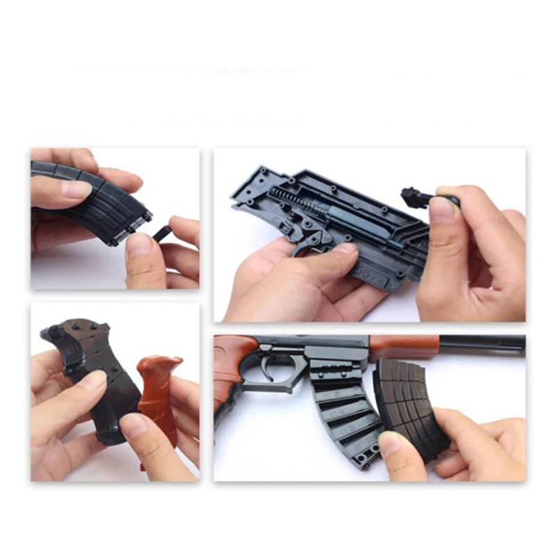 AK47 строительный блок игрушечный пистолет для детей Сборная модель строительные
