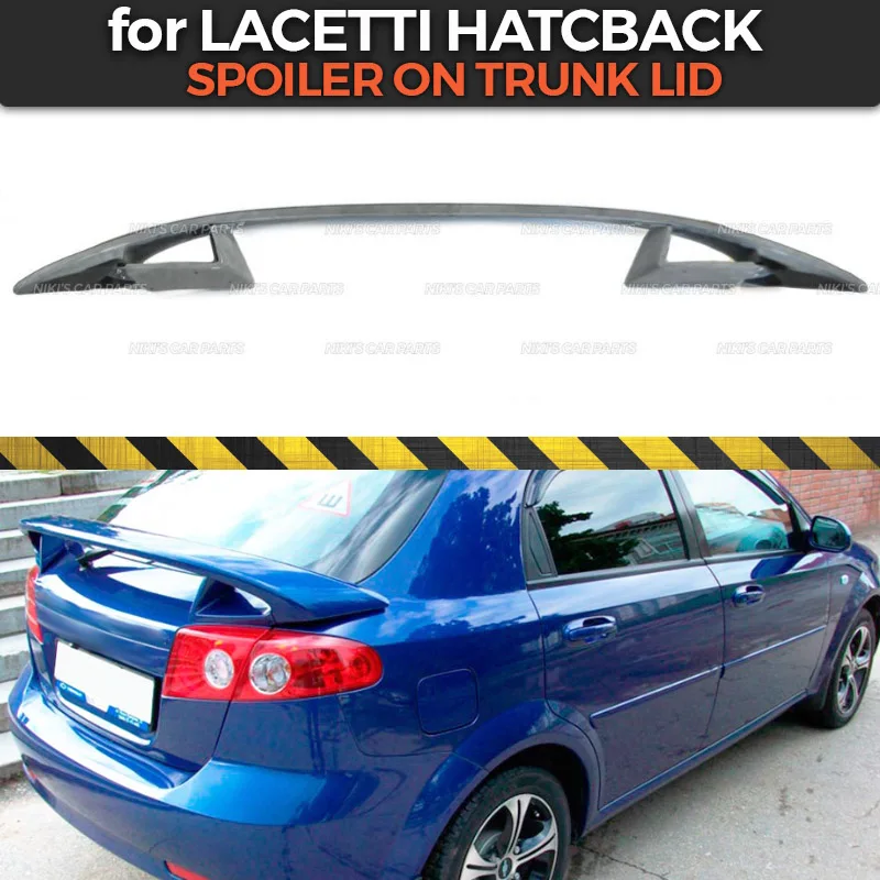 Спойлер из АБС пластика для Chevrolet Lacetti HB 2002 2013|Хромирование| |