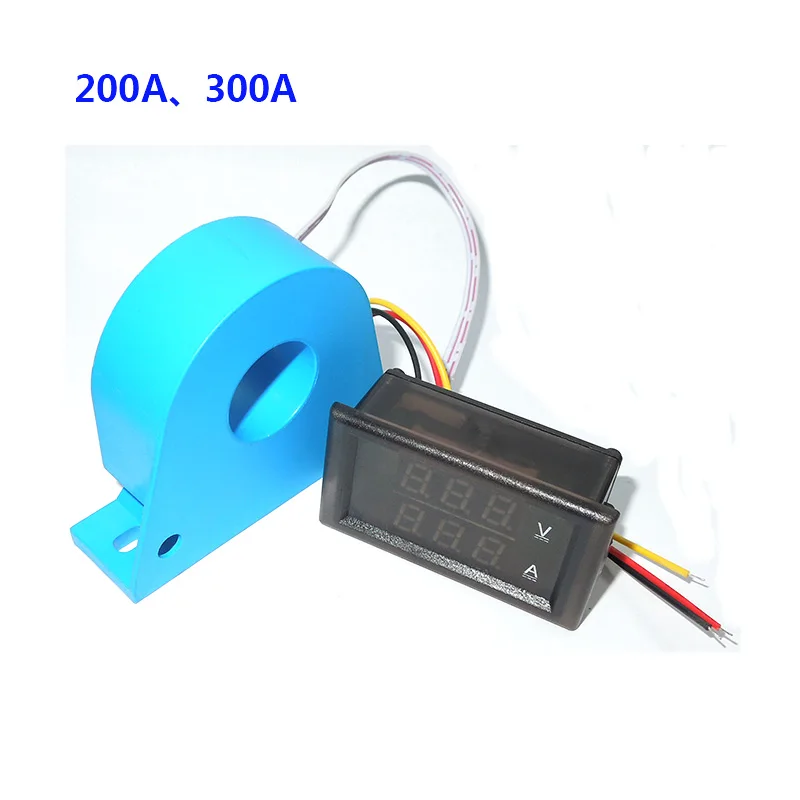 

YB28VA DC 0-300V LED Dual Voltage Current Dual Meters Digital Display Voltage Current Meters Tester Current Transformer CT Volt