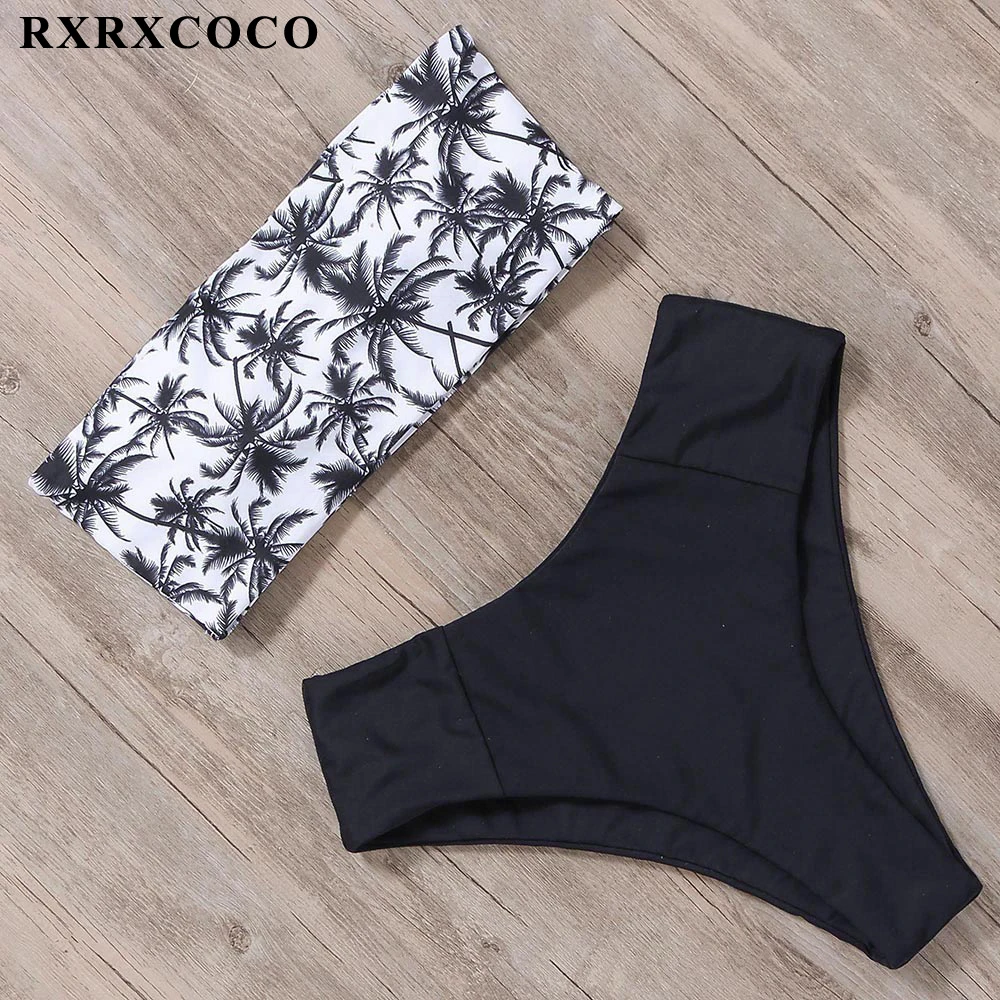 RXRXCOCO сексуальное бикини Push Up женский купальник комплект 2019 Mujer с высокой талией