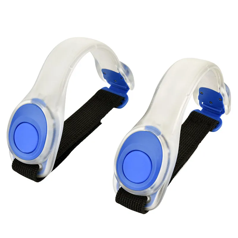 Blue 1 Pair 1 пара Спорт на открытом воздухе рука грелка велосипедный Пояс Светодиодный нарукавник светодиодный светоотражающий пояс; Безопасность ремень оснастка обертывание нарукавная повязка - Цвет: Blue 1 Pair