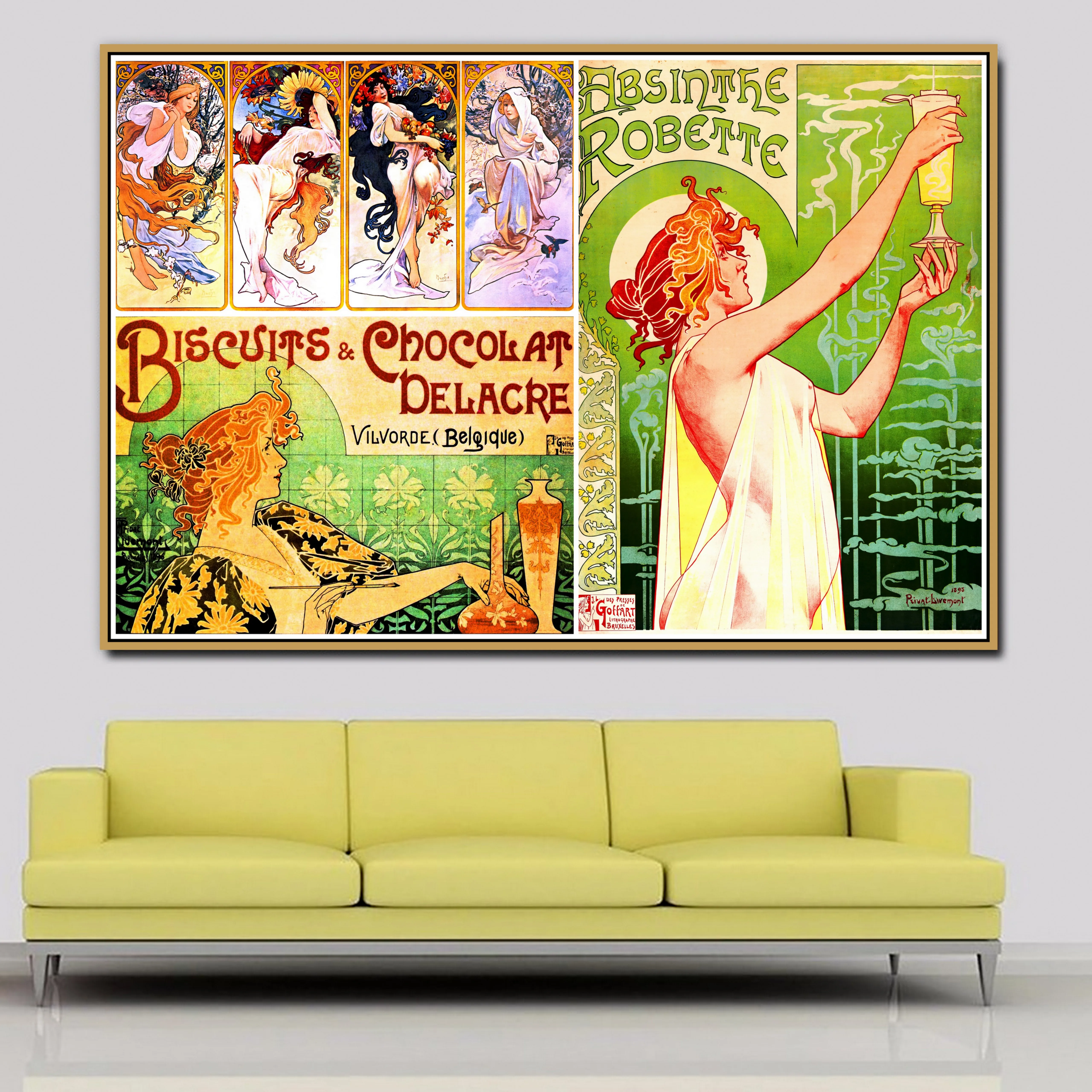 Vilvorde старый ретро рекламный винтажный постер мотив фотоколлаж холст картина