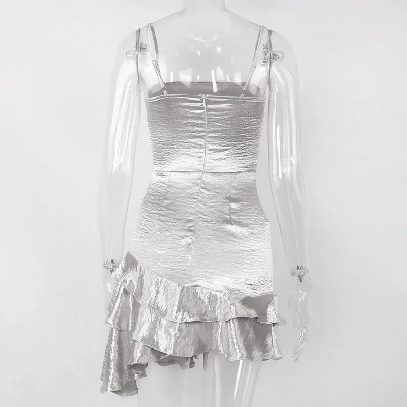 Шикарный 2019 цвета: золотистый серебристый металлик плиссированное платье ремень