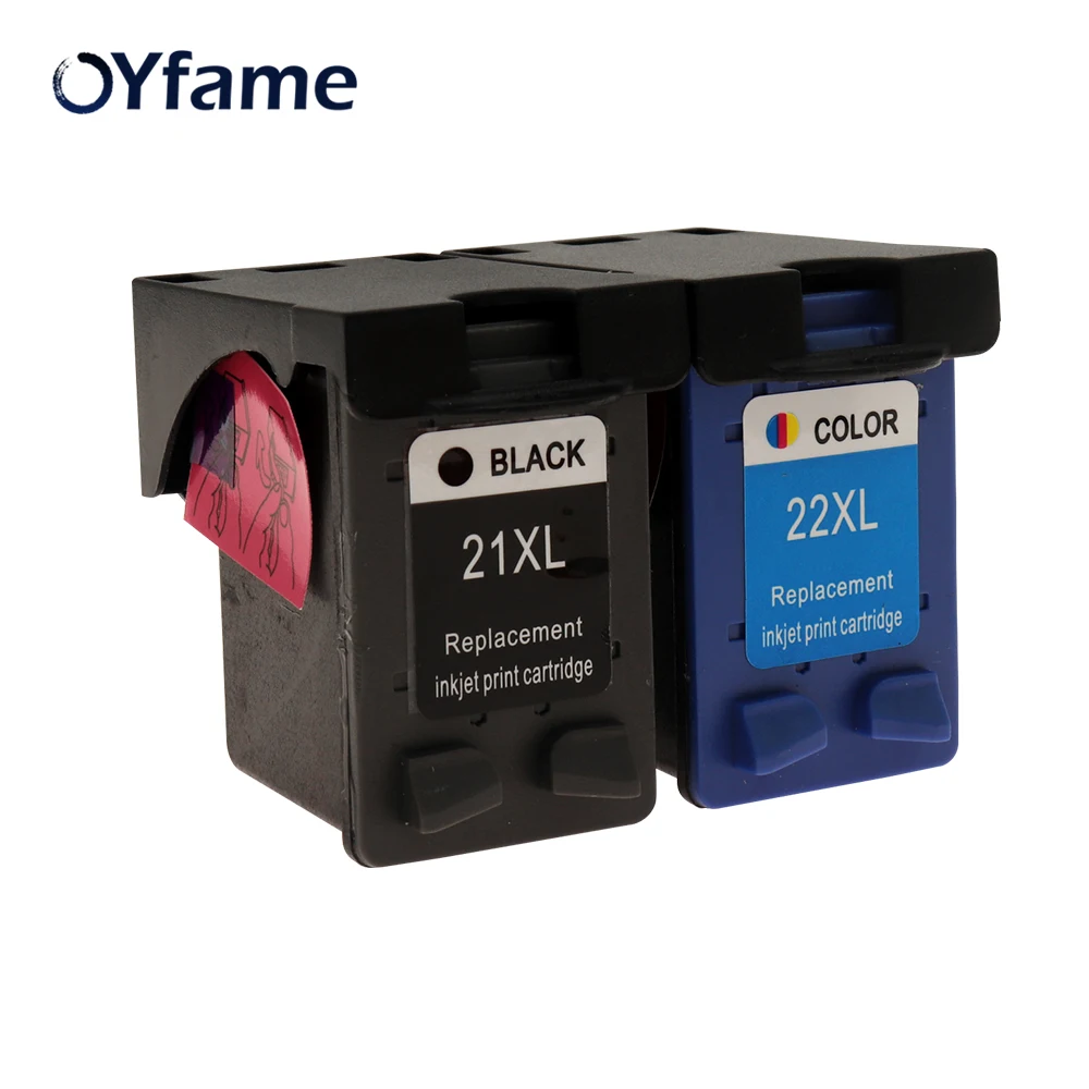 OYfame 21 22 Заправляемый картридж совместимый для HP Deskjet F2180 F2200 F2280 F4180 F300 F380 D2300|ink