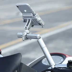 buzzlee motorcycle multifunctional expansion rack extension rotatable motorbike light expansion bracket phone holder stand free global shipping