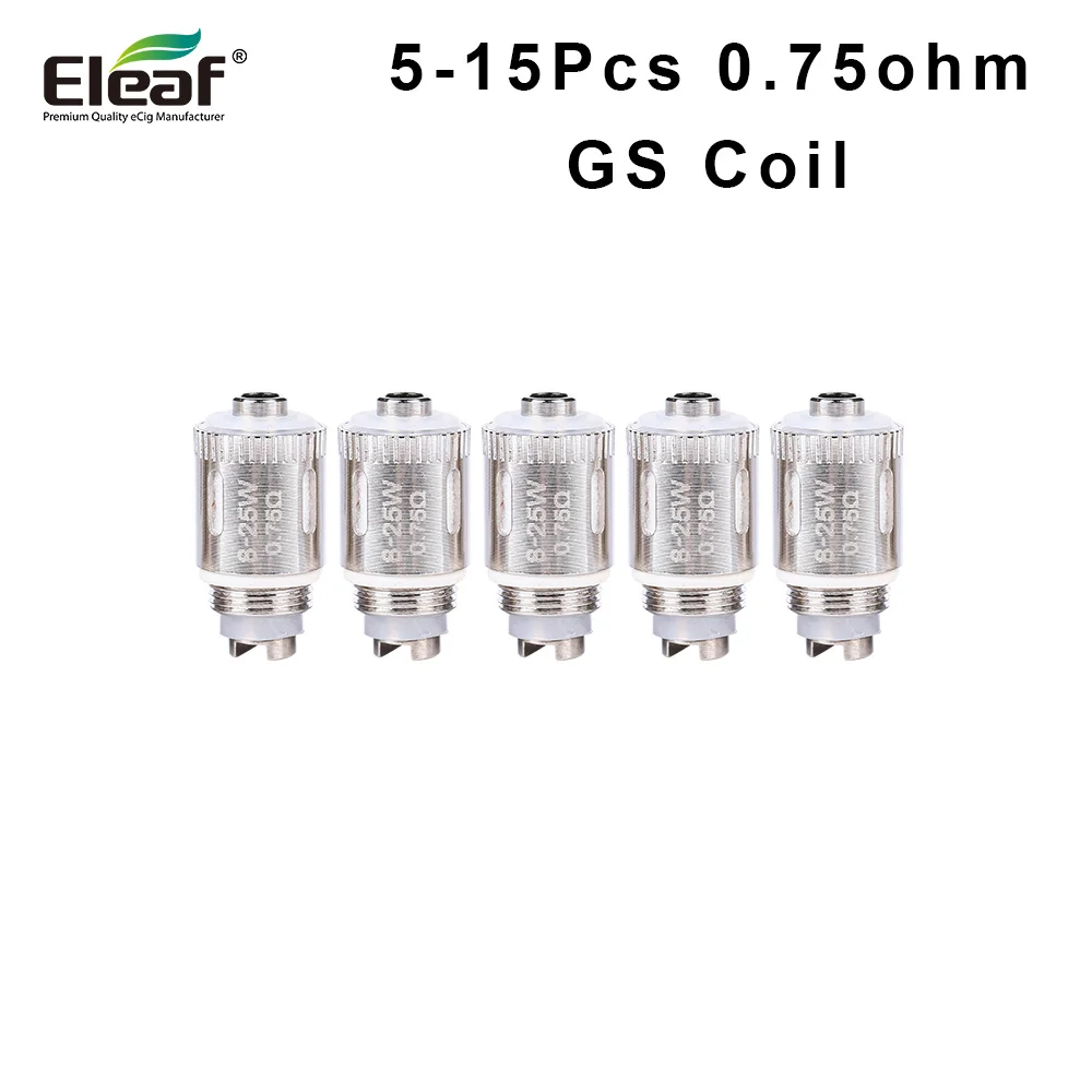 5 15 шт. оригинальная катушка Eleaf 0 75 Ом GS головка вейп подходит для Air 2 атомайзер