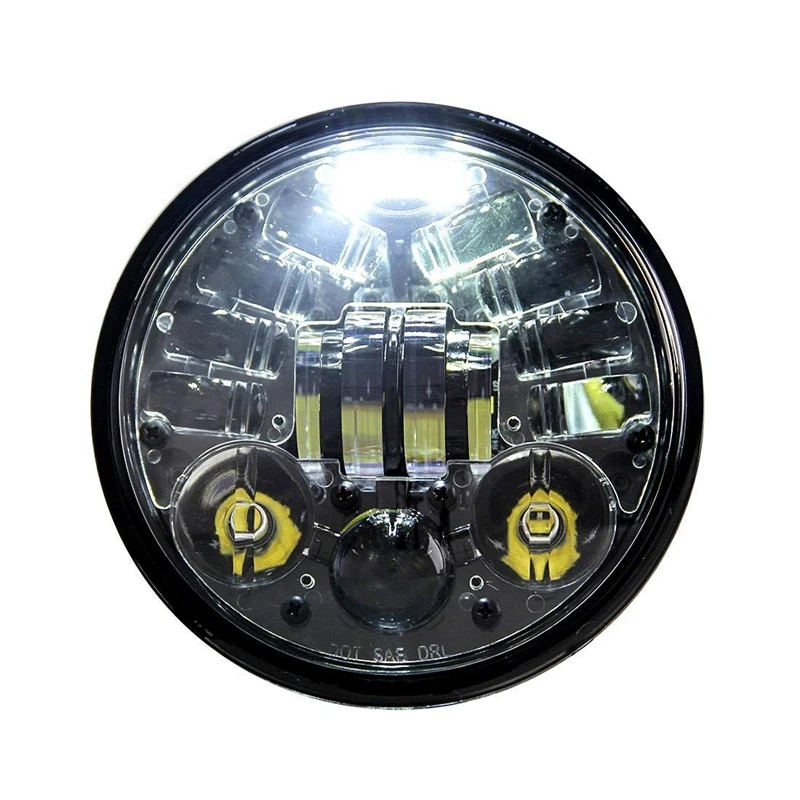 Wzjoo Мотоцикл 5 3/4 75 светодиодный светильник DRL Янтарный сигнала поворота для 883