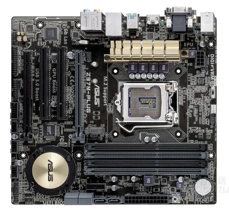 Socket LGA 1150 для ASUS оригинальная б/у настольная плата Intel Z97 DDR3 USB3.0 SATA3 Z97M