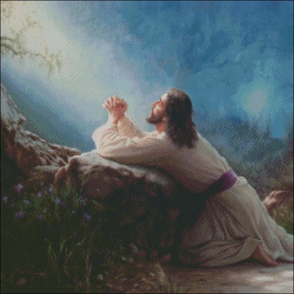 Набор для вышивки крестиком Jesus at Gethsemane-счетный крест DMC ручная работа 14 ct наборы