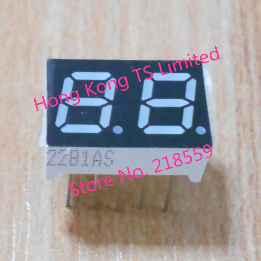 

0.28 inch digital tube 10 pin 2 bit common cathode / anode red 2-bit highlight digital display tube