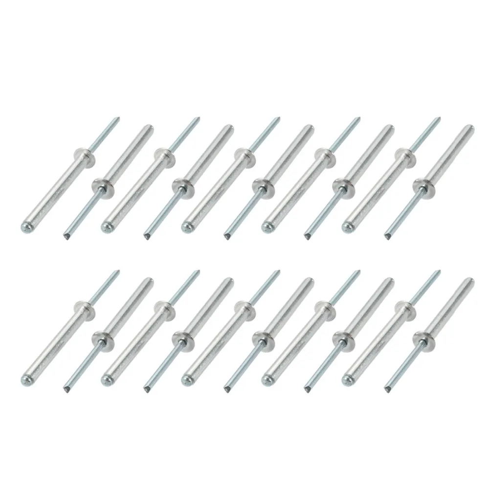 

20Pcs 5x45/50mm Rivet Aluminum/Steel Open End Blind Rivet For Buildings Cars Ships Aircraft Machines Electrical Appliances