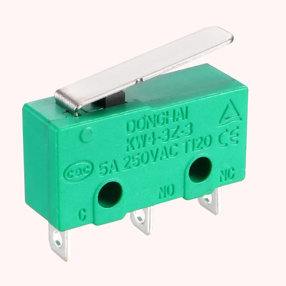 UXCELL 10 шт. 5A125/250VAC микро концевые переключатели SPDT NO NC 3 Терминалы мгновенного