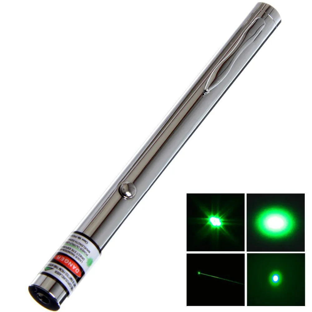 

Green Laser Pen High Power 5mw 532NM Bright Beam Ray Single Point Astronomical Laser Pointer Use 2 x AAA Batteries(not include)