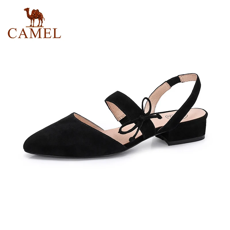CAMEL/женские весенние новые тонкие туфли на низком каблуке для женщин элегантные