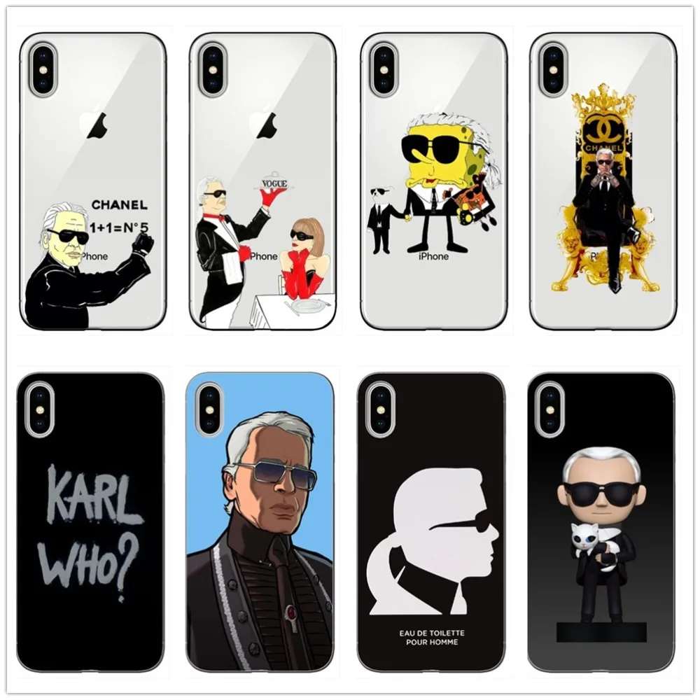Karl Lagerfeld прозрачный высококачественный силиконовый мягкий ТПУ чехол для