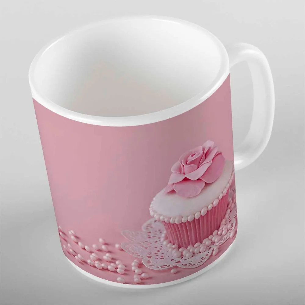

Else Pink Floor on Cup Cakes Roses Sweet Candy 3d Print Gift Ceramic Drinking Water Tea Bear Coffee Cup Mug Kitchen