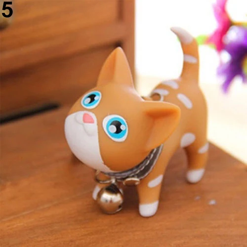 Милый Кот котенок Подвеска для дамской сумочки игрушка с орнаментом брелок|key