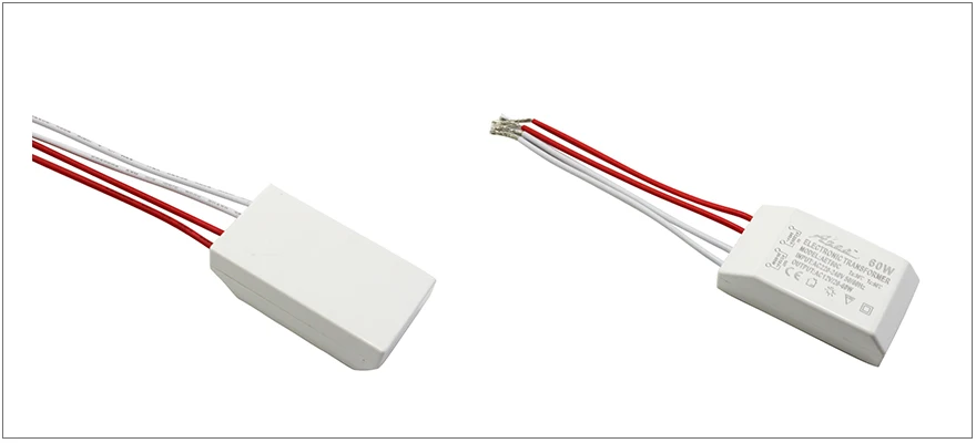 Светодиодный источник постоянного тока AC12V 60 Вт 220-240 в мини электронный трансформатор белый драйвер галогенная G4 лампа светодиодный Люстра